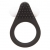 Чёрное эрекционное кольцо LIT-UP SILICONE STIMU RING 1 BLACK - Dream Toys - в Благовещенске купить с доставкой
