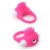 Розовое эрекционное кольцо с щеточкой LIT-UP SILICONE STIMU RING 5 - Dream Toys - в Благовещенске купить с доставкой