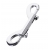 Серебристый двухсторонний карабин TOYFA Metal - ToyFa - купить с доставкой в Благовещенске