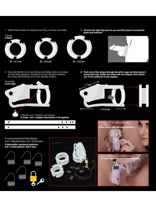 Набор для мужского пояса верности Cock Cage Set - Orion - купить с доставкой в Благовещенске