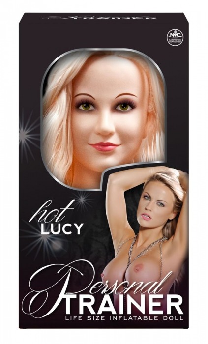 Надувная кукла с вибрацией и 2 любовными отверстиями Hot Lucy Lifesize Love Doll - NMC - в Благовещенске купить с доставкой