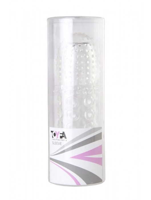 Прозрачная закрытая гелевая насадка - 13,5 см. - Toyfa Basic - в Благовещенске купить с доставкой
