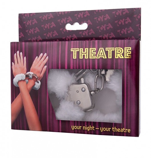 Наручники с белой меховой опушкой - ToyFa - купить с доставкой в Благовещенске