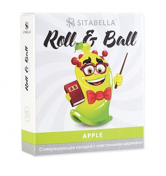 Стимулирующий презерватив-насадка Roll   Ball Apple - Sitabella - купить с доставкой в Благовещенске