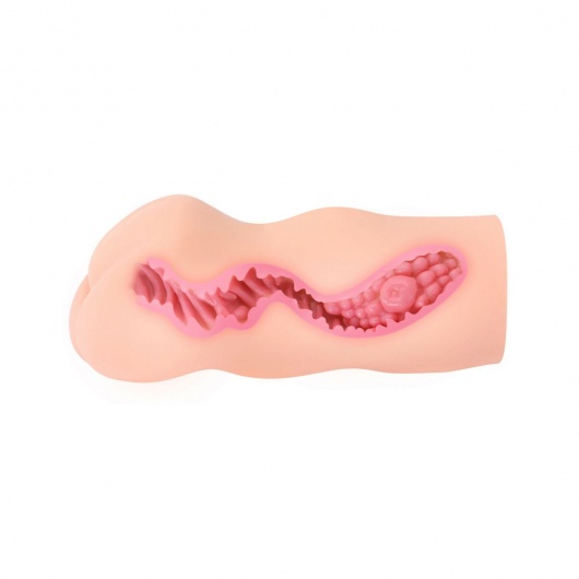 Телесный мастурбатор-вагина с двойным слоем - KOKOS - в Благовещенске купить с доставкой