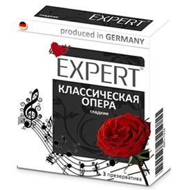 Гладкие презервативы Expert  Классическая опера  - 3 шт. - Expert - купить с доставкой в Благовещенске