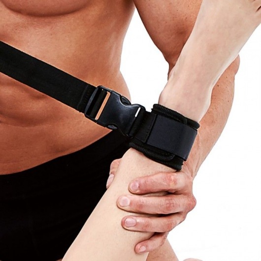 Черные фиксаторы для глубокого проникновения G-Spot Pal - Lux Fetish - купить с доставкой в Благовещенске