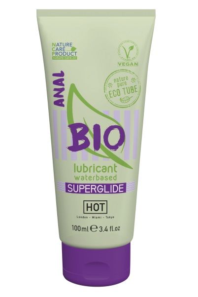 Интимный увлажняющий анальный гель BIO SuperGlide - 100 мл. - HOT - купить с доставкой в Благовещенске