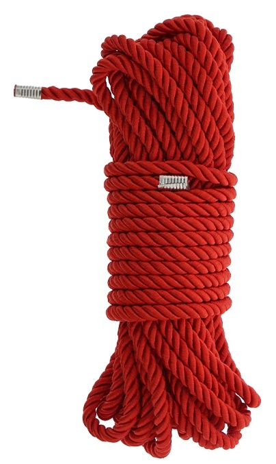 Красная веревка DELUXE BONDAGE ROPE - 10 м. - Dream Toys - купить с доставкой в Благовещенске