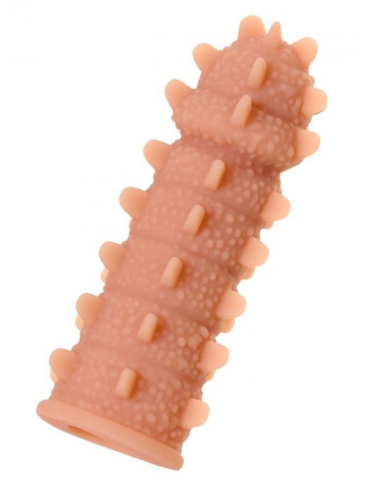 Телесная реалистичная насадка KOKOS Extreme Sleeve 04 с дополнительной стимуляцией - 12,7 см. - KOKOS - в Благовещенске купить с доставкой