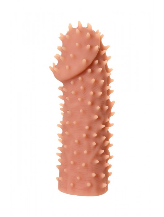 Телесная реалистичная насадка KOKOS Extreme Sleeve 07 с дополнительной стимуляцией - 12,7 см. - KOKOS - в Благовещенске купить с доставкой