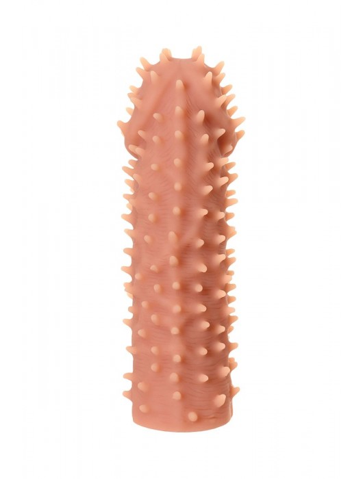 Телесная реалистичная насадка KOKOS Extreme Sleeve 07 с дополнительной стимуляцией - 12,7 см. - KOKOS - в Благовещенске купить с доставкой