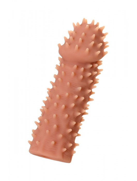 Телесная реалистичная насадка KOKOS Extreme Sleeve 07 с дополнительной стимуляцией - 12,7 см. - KOKOS - в Благовещенске купить с доставкой