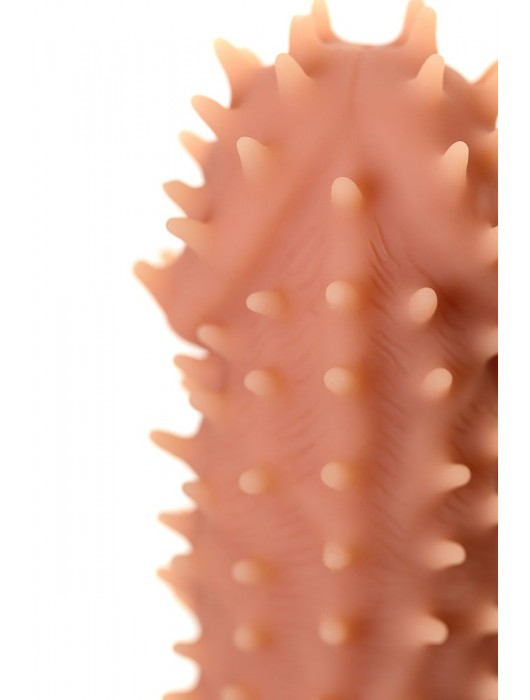 Телесная реалистичная насадка KOKOS Extreme Sleeve 07 с дополнительной стимуляцией - 12,7 см. - KOKOS - в Благовещенске купить с доставкой