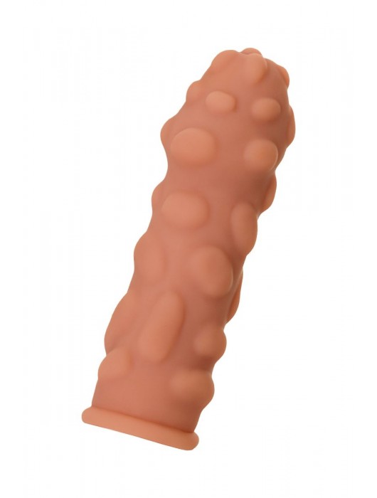 Телесная реалистичная насадка KOKOS Extreme Sleeve 11 с дополнительной стимуляцией - 12,7 см. - KOKOS - в Благовещенске купить с доставкой