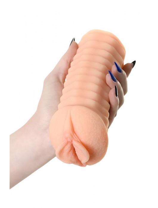 Мастурбатор-вагина ELEGANCE с ребрами на поверхности - KOKOS - в Благовещенске купить с доставкой