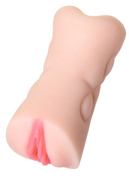 Телесный двусторонний мастурбатор Rich Fruit - вагина и анус - ToyFa - в Благовещенске купить с доставкой