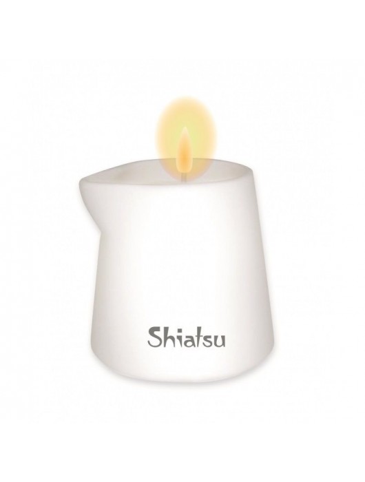 Массажная свеча с ароматом амбры - 130 гр. - Shiatsu - купить с доставкой в Благовещенске