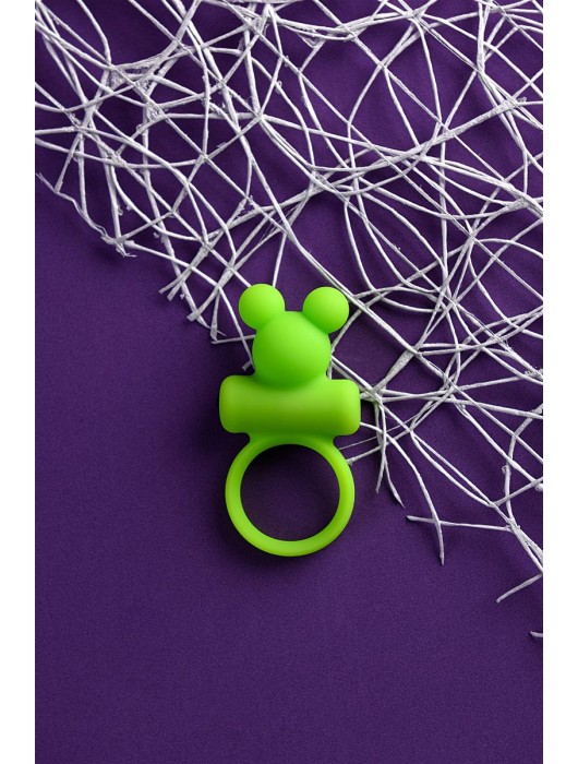 Зеленое виброкольцо на пенис A-Toys - A-toys - в Благовещенске купить с доставкой