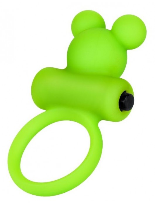 Зеленое виброкольцо на пенис A-Toys - A-toys - в Благовещенске купить с доставкой