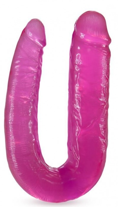 Розовый двусторонний фаллоимитатор Double Headed Dildo - 45 см. - Blush Novelties