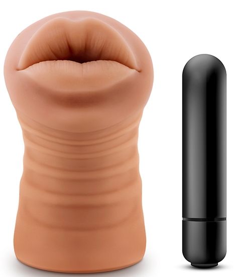 Кофейный мастурбатор-ротик Isabella - Blush Novelties - в Благовещенске купить с доставкой