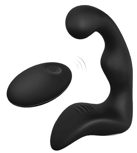 Черный вибромассажер простаты REMOTE BOOTY PLEASER - Dream Toys - в Благовещенске купить с доставкой