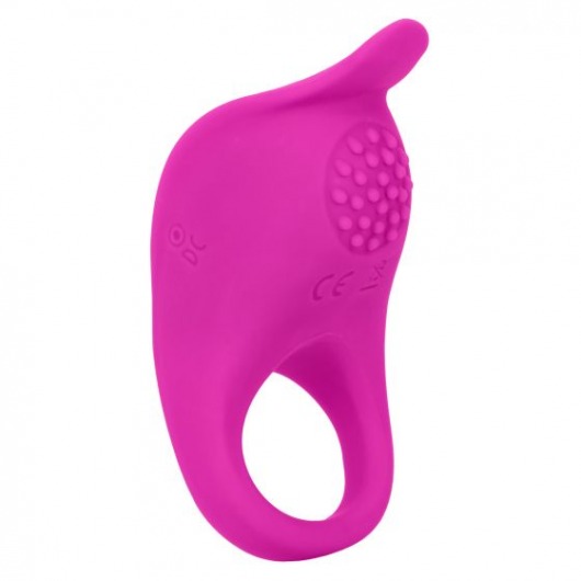 Ярко-розовое эрекционное виброкольцо Silicone Rechargeable Teasing Enhancer - California Exotic Novelties - в Благовещенске купить с доставкой