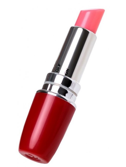Красный мини-вибратор в форме губной помады Lipstick Vibe - A-toys