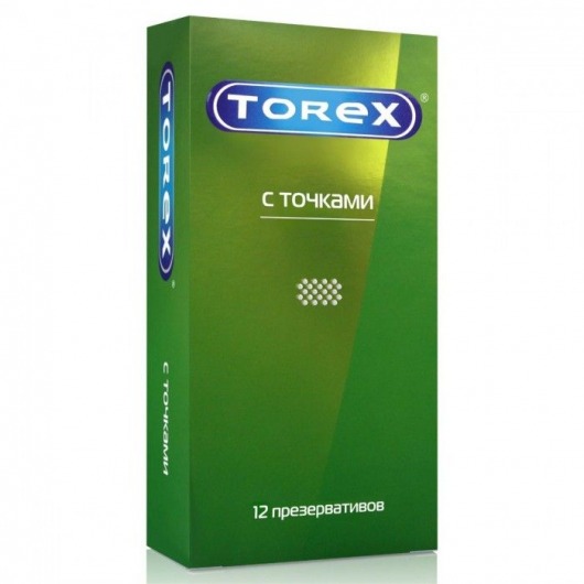 Текстурированные презервативы Torex  С точками  - 12 шт. - Torex - купить с доставкой в Благовещенске