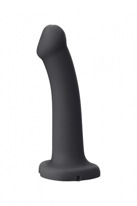 Черный фаллос с имитацией эякуляции Silicon Cum Dildo L - 19,6 см. - Strap-on-me - купить с доставкой в Благовещенске