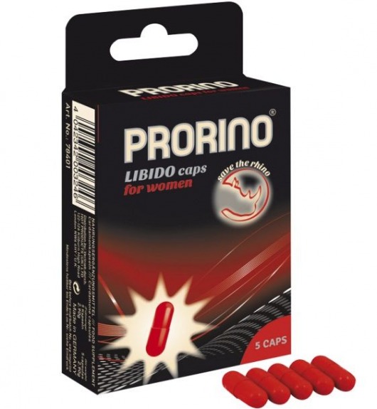 БАД для женщин ero black line PRORINO Libido Caps - 5 капсул - Ero - купить с доставкой в Благовещенске