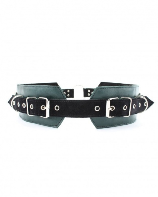 Изумрудный пояс Ladys Arsenal с колечками для крепления - БДСМ Арсенал - купить с доставкой в Благовещенске