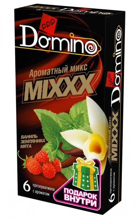 Ароматизированные презервативы DOMINO  Ароматный микс  - 6 шт. - Domino - купить с доставкой в Благовещенске