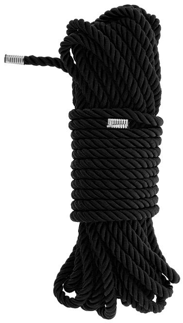 Черная веревка для бондажа BONDAGE ROPE - 10 м. - Dream Toys - купить с доставкой в Благовещенске