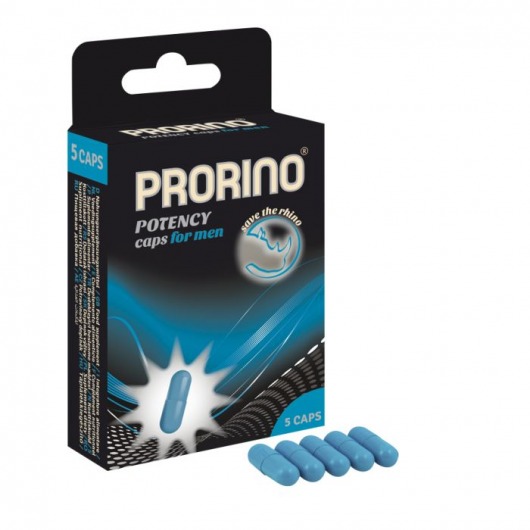 БАД для мужчин ero black line PRORINO Potency Caps for men - 5 капсул - Ero - купить с доставкой в Благовещенске