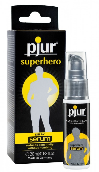 Сыворотка-пролонгатор pjur SUPERHERO Delay Serum - 20 мл. - Pjur - купить с доставкой в Благовещенске