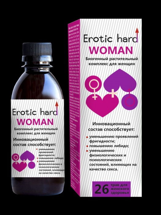 Женский биогенный концентрат для повышения либидо Erotic hard Woman - 250 мл. - Erotic Hard - купить с доставкой в Благовещенске