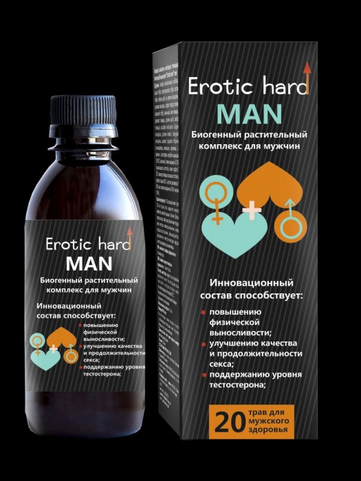 Мужской биогенный концентрат для усиления эрекции Erotic hard Man - 250 мл. - Erotic Hard - купить с доставкой в Благовещенске