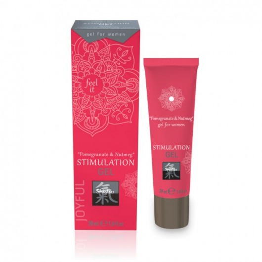 Возбуждающий интимный гель для двоих STIMULATION GEL Pomegranate   Nutmeg - 30 мл. - Shiatsu - купить с доставкой в Благовещенске