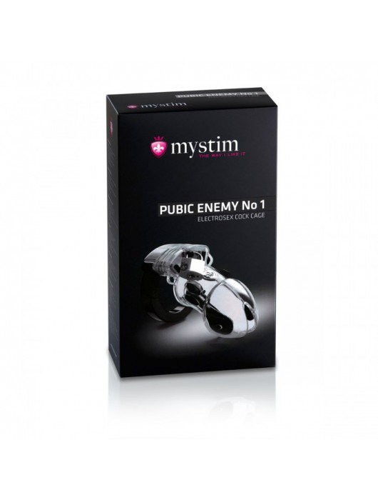 Пояс верности с электростимуляцией Pubic Enemy №1 - MyStim - купить с доставкой в Благовещенске