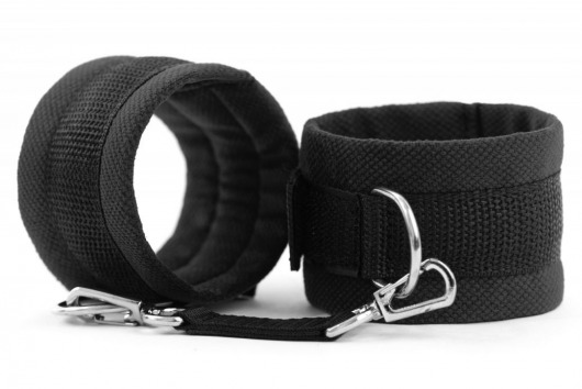 Черные наручники My rules на сцепке - БДСМ Арсенал - купить с доставкой в Благовещенске