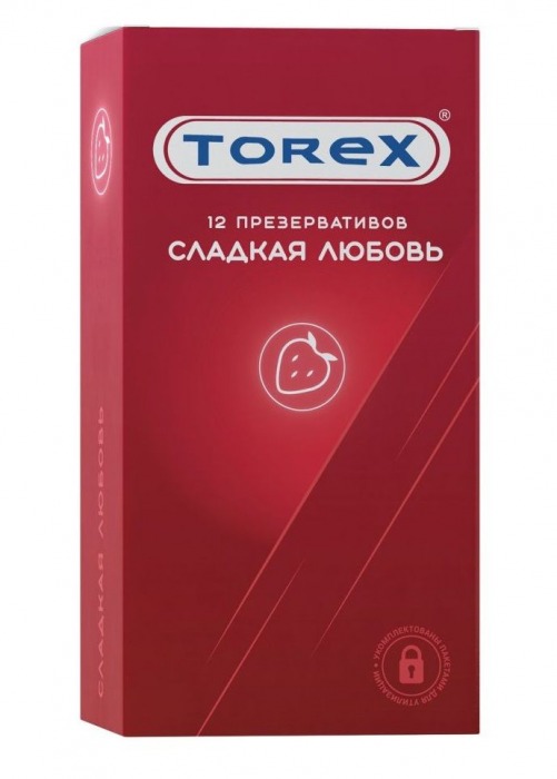 Презервативы Torex  Сладкая любовь  с ароматом клубники - 12 шт. - Torex - купить с доставкой в Благовещенске