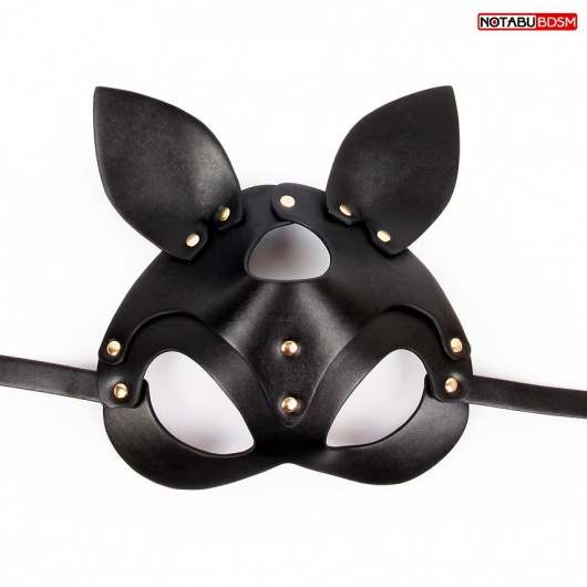 Черная маска с ушками и заклепками - Notabu - купить с доставкой в Благовещенске