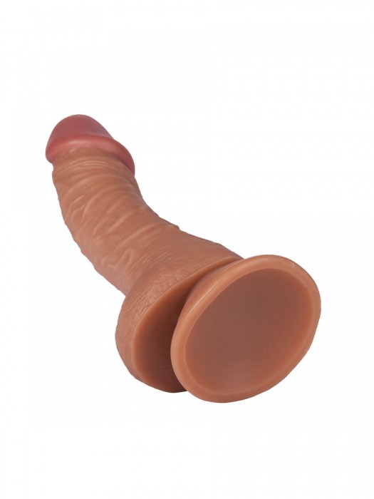 Кофейный фаллоимитатор на присоске Seductive - 19 см. - Lola Games