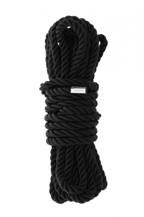 Черная веревка для шибари DELUXE BONDAGE ROPE - 5 м. - Dream Toys - купить с доставкой в Благовещенске