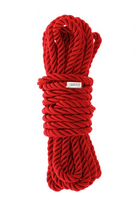 Красная веревка для шибари DELUXE BONDAGE ROPE - 5 м. - Dream Toys - купить с доставкой в Благовещенске