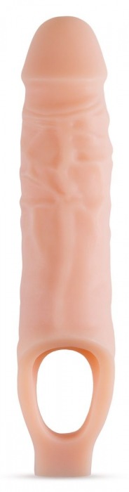 Телесный реалистичный фаллоудлинитель 9 Inch Silicone Cock Sheath Penis Extender - 22,86 см. - Blush Novelties - в Благовещенске купить с доставкой