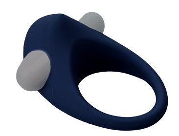 Гладкое синее эрекционное виброкольцо STIMU RING - Dream Toys - в Благовещенске купить с доставкой