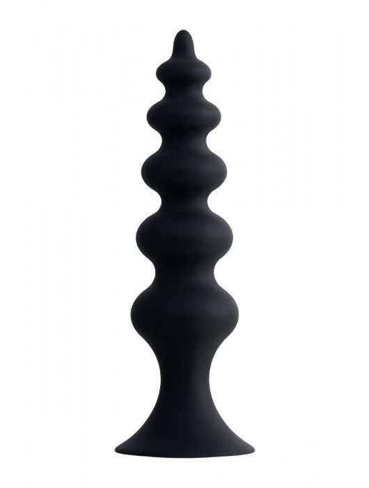 Черная анальная ёлочка Indi - 11,5 см. - POPO Pleasure